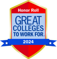 2024 Honor roll logo: Great Colleges to work for.