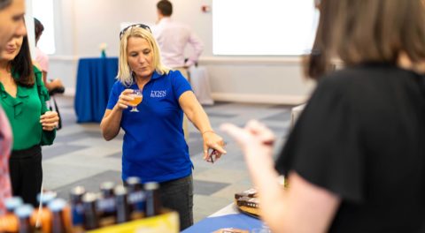 Guests sample craft beer options