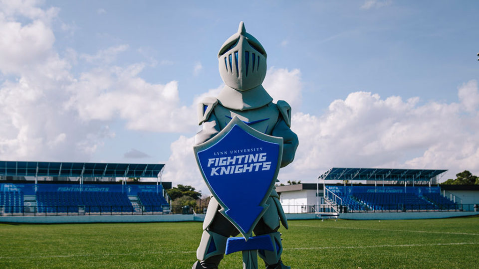 Lance, the Fighting Knights mascot