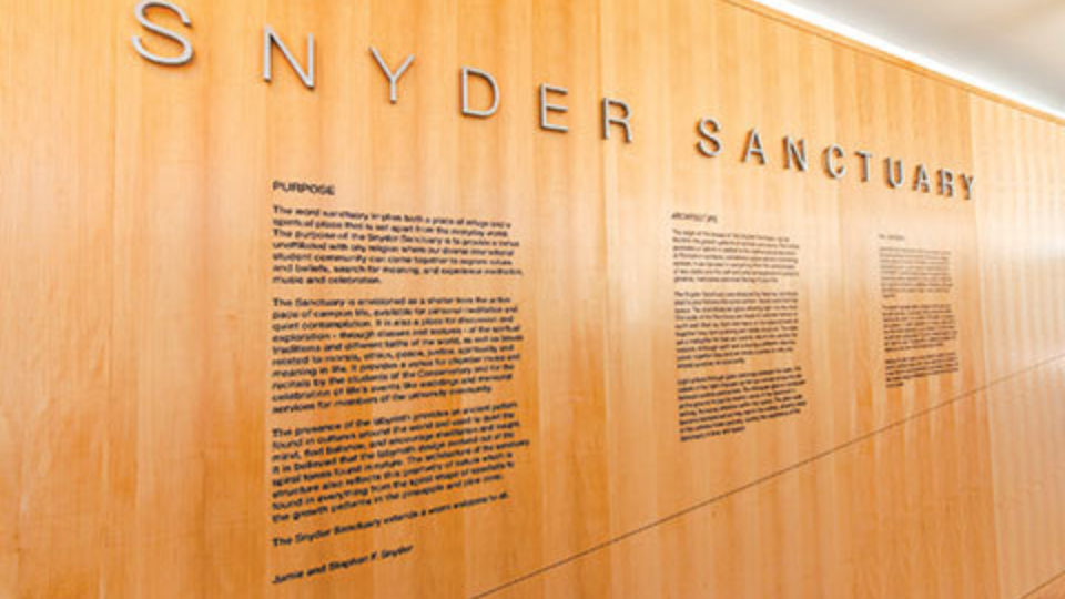 Snyder Sanctuary signage