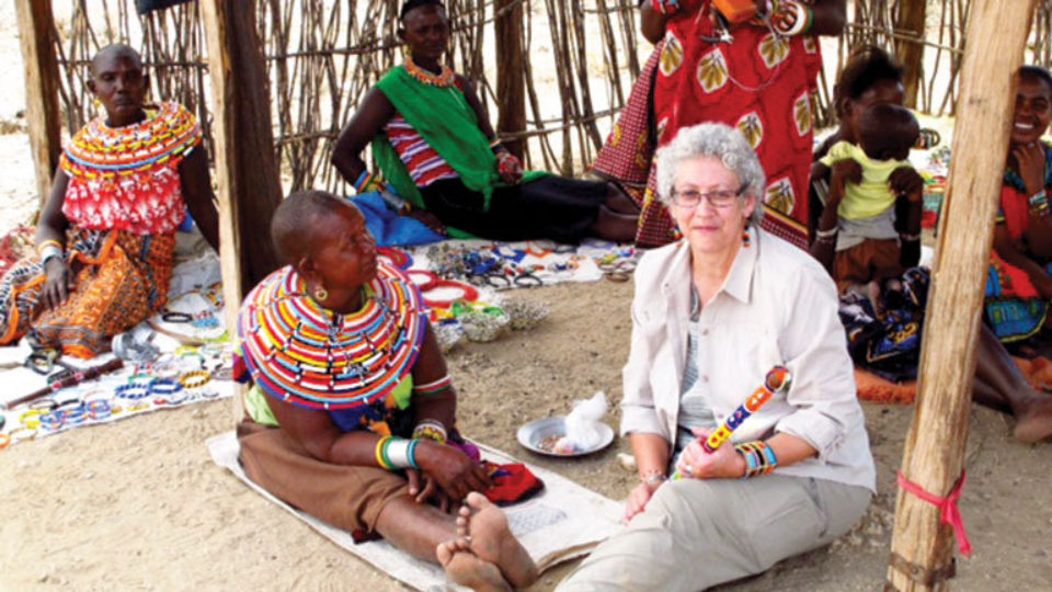 Marcheta Wright in Kenya