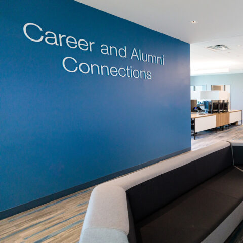 Entrace of Career and Alumni Connections.
