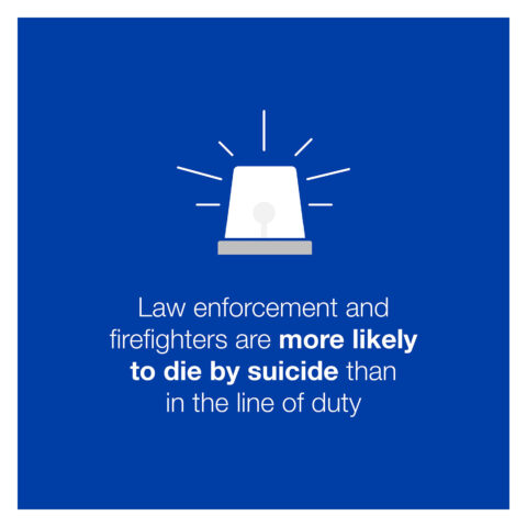 First responders infographic about the line of duty.