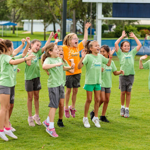 Campers at Lynn University's Pine Tree Camps.
