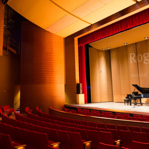 Wold stage set up for Roger Voisin Memorial Trumpet Competition