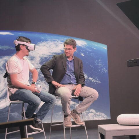 Virtual reality and climate change podcast with Communication and Design students.