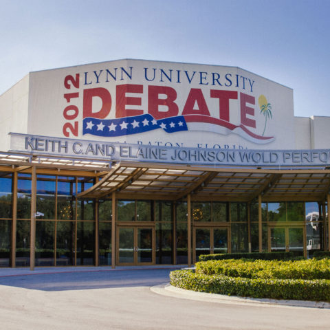 Political science majors received in-depth political knowledge at the Lynn hosted. 2012 Presidential Debate.