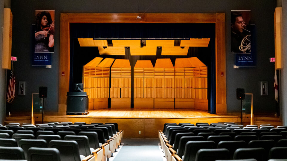 Amarnick-Golstein Concert Hall center stage